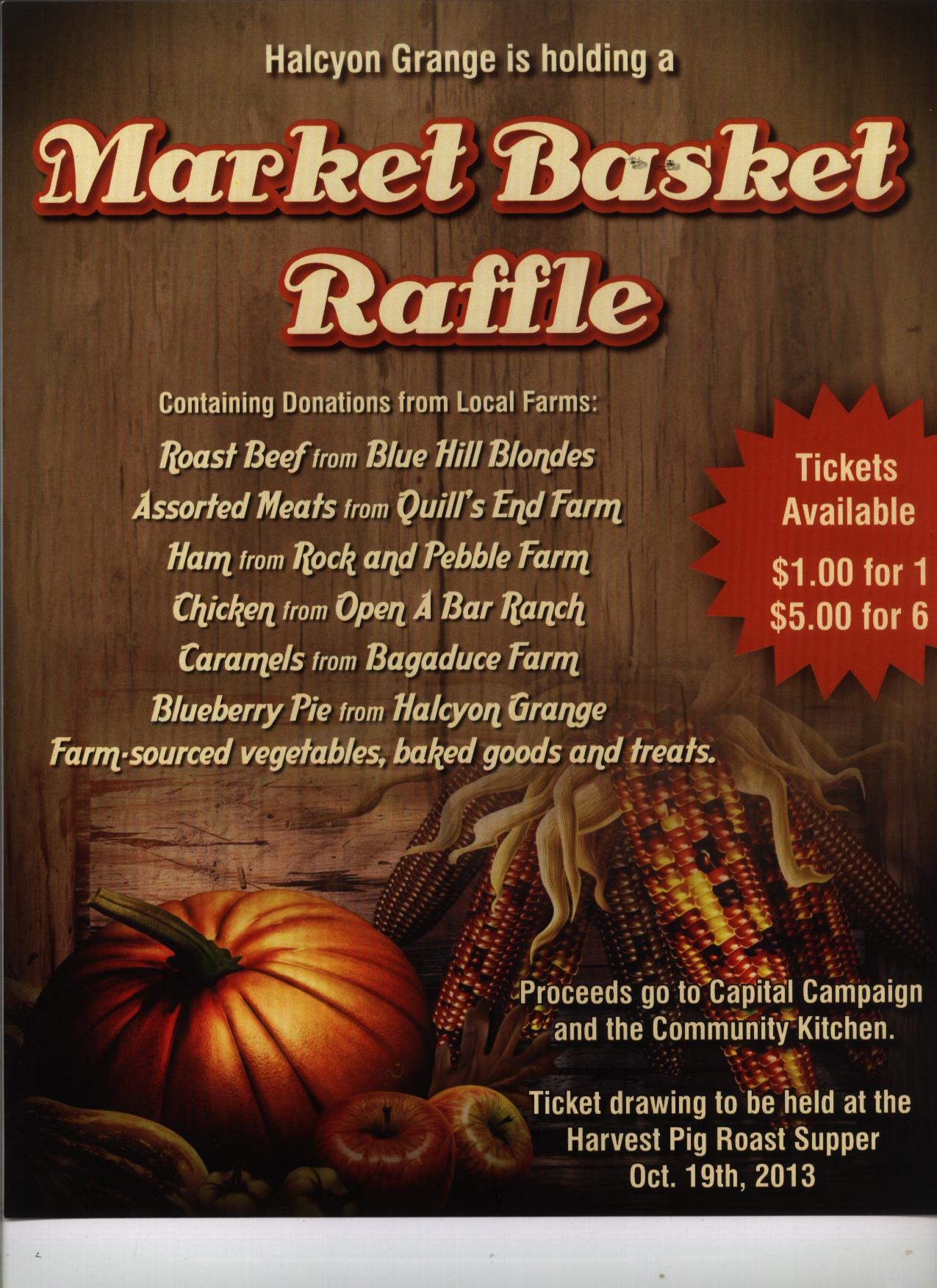 Market Raffle Market Basket Raffle2 001 | Halcyon Grange #345 Blue Hill Maine